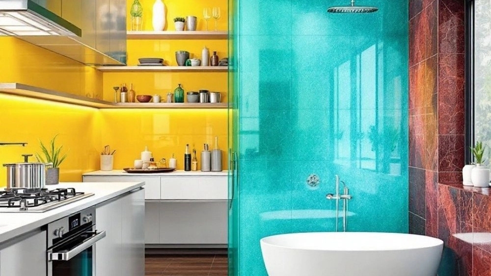 The best price of Lacobel glass for modern kitchen and bathroom decoration design The best price of Lacobel glass for modern kitchen and bathroom decoration design